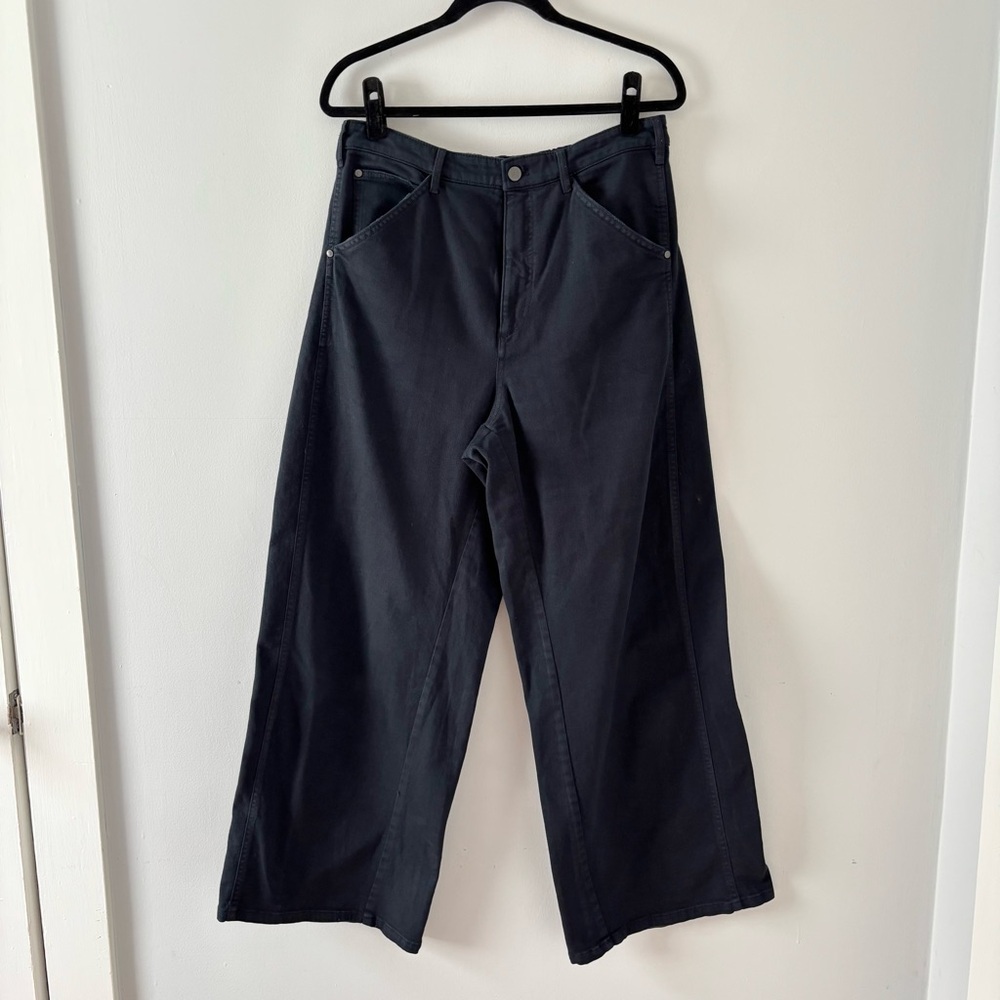 Pilcro Baggy Wide Leg Bottoms Heavyweight Denim Jeans Oversized Anthropologie
